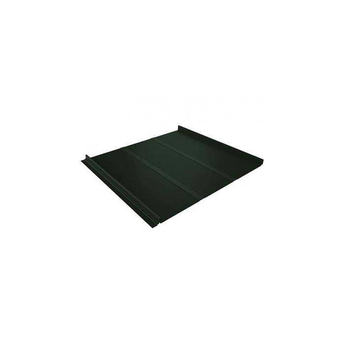 Фальцевая кровля Кликфальц Grand Line 0,5 GreenCoat Pural BT, matt RR 11 Темно-Зеленый Зелень - фото №1