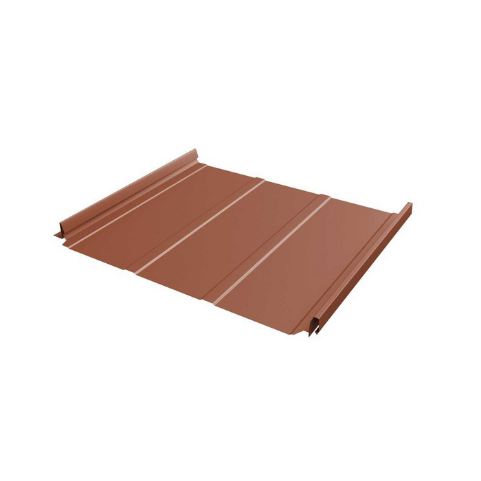 Фальцевая кровля Кликфальц Pro Grand Line 0,5 Satin Matt RAL 8004 - фото №1