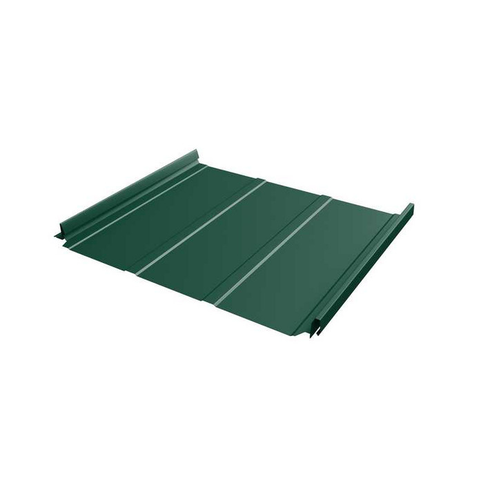 Фальцевая кровля Кликфальц Pro Grand Line 0,5 Quarzit lite RAL 6005 Зеленый Мох - фото №1