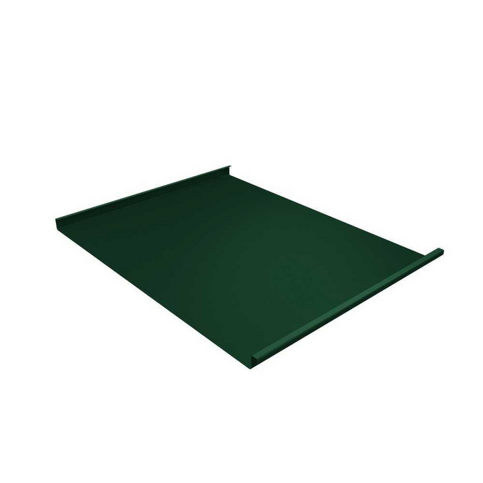 Фальцевая кровля Фальц двойной стоячий Grand Line 0,5 Drap RAL 6005 Зеленый Мох - фото №1