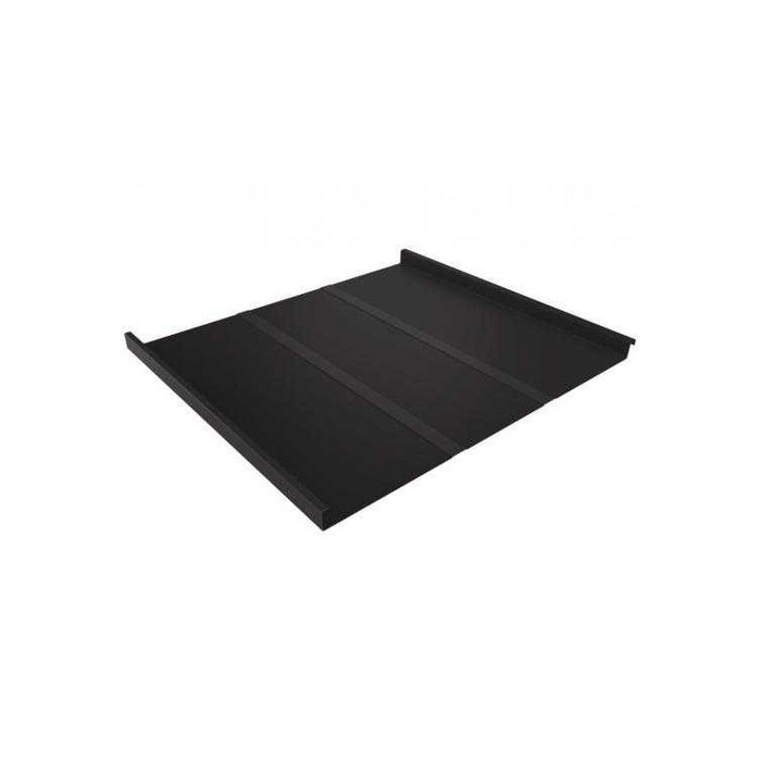 Фальцевая кровля Фальц двойной стоячий Line Grand Line 0,5 GreenCoat Pural BT, matt RR 32 Серо-Коричневый - фото №1