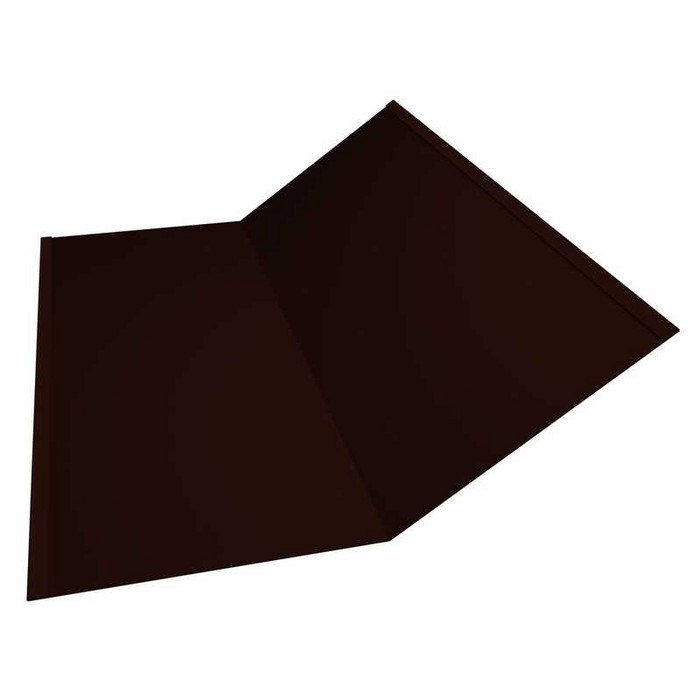 Планка ендовы нижней 300х300 0,45 Drap RR 32 темно-коричневый - фото №1
