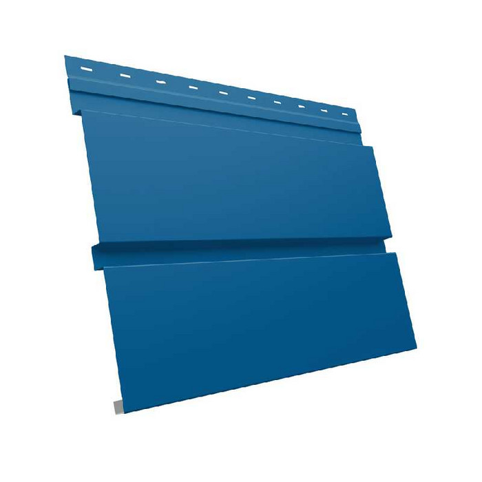 Металлический софит Квадро брус без перфорации 0,5 Satin RAL5005 сигнальный синий - фото №1
